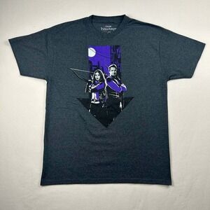 Marvel Hawkeye Kate Bishop Clint Barton Arrow‎ Logo Gray Tee Shirt Adult Size L